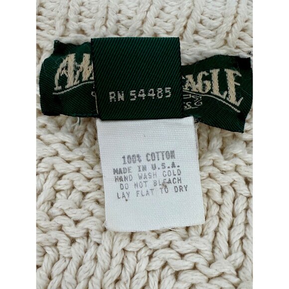 Vintage Y2K American Eagle Knit V-Neck Button Down Grunge 90s Grandpa Cardigan L - Picture 13 of 14